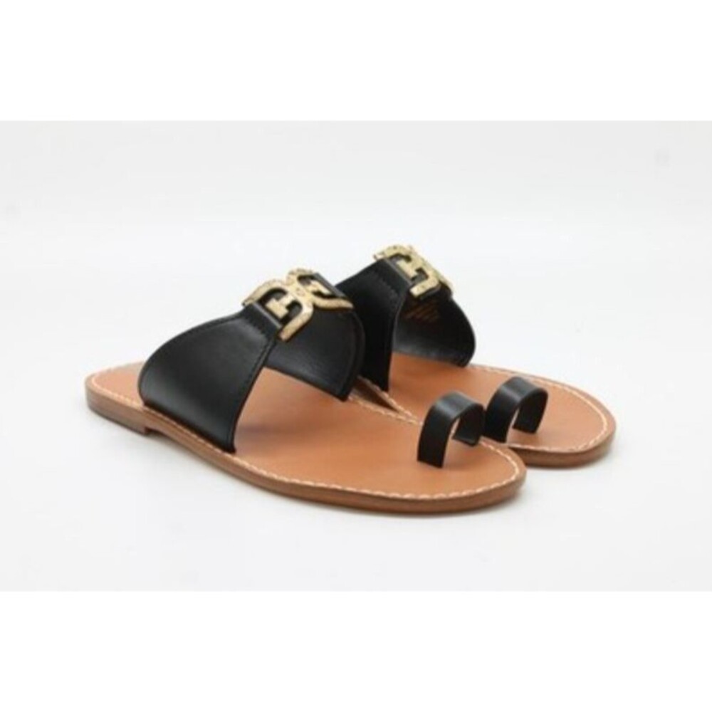 Sam Edelman Maxime Black Leather Sandals 6M